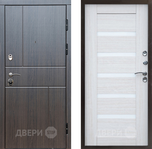 Входная металлическая Дверь Престиж Горизонт Венге Царга Лиственница белая в Чехове
