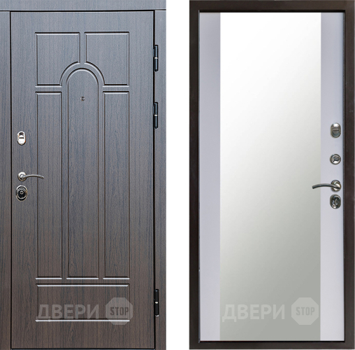 Дверь Престиж Арка Зеркало Белый софт в Чехове