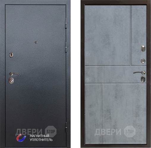Дверь Престиж Графит Горизонт Бетон темный в Чехове