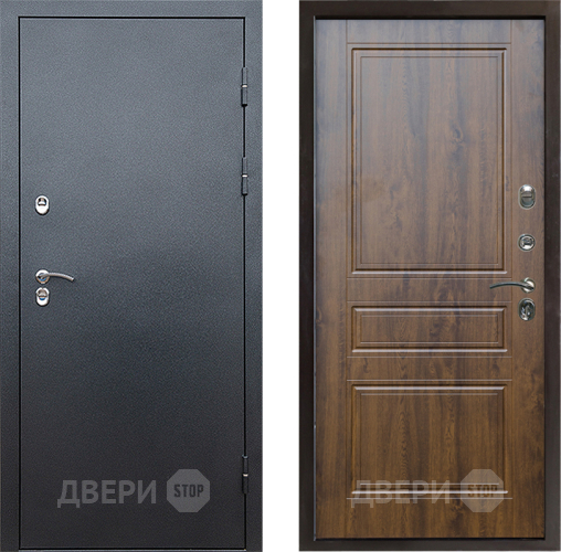 Входная металлическая Дверь Престиж TERMO с терморазрывом Снегирь Серебро Классика Дуб в Чехове
