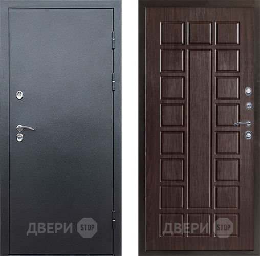 Входная металлическая Дверь Престиж TERMO с терморазрывом Снегирь Серебро Престиж Венге в Чехове