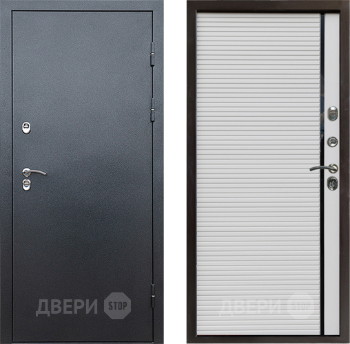 Дверь Престиж TERMO с терморазрывом Снегирь Серебро Porte Белый в Чехове