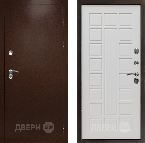 Входная металлическая Дверь Престиж TERMO с терморазрывом Снегирь Медь Престиж Бежевый мат в Чехове