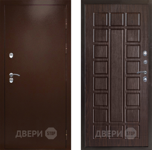 Входная металлическая Дверь Престиж TERMO с терморазрывом Снегирь Медь Престиж Венге в Чехове