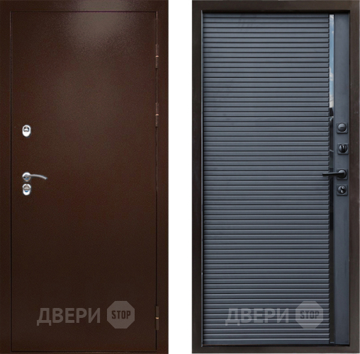 Дверь Престиж TERMO с терморазрывом Снегирь Медь Porte Черный кварц в Чехове