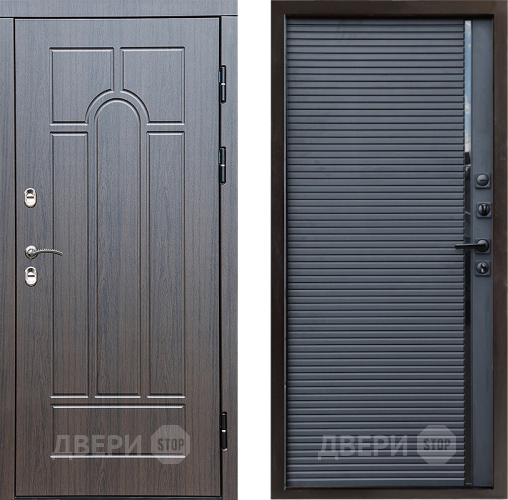 Дверь Престиж TERMO с терморазрывом Арка Porte Черный кварц в Чехове