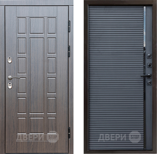 Входная металлическая Дверь Престиж TERMO с терморазрывом Престиж Porte Черный кварц в Чехове