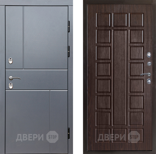 Входная металлическая Дверь Престиж TERMO с терморазрывом Горизонт Грэй Престиж Венге в Чехове