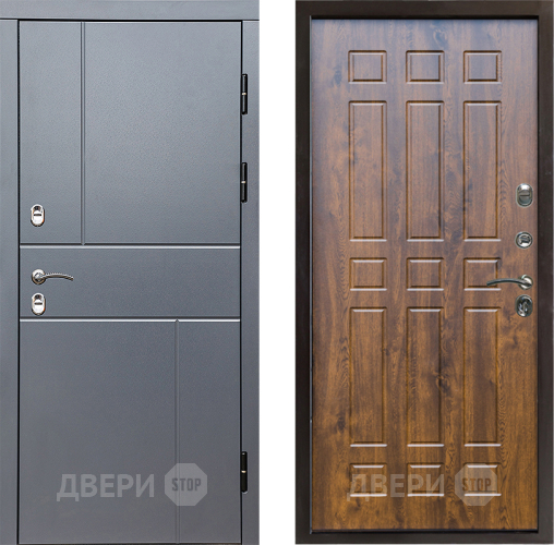 Входная металлическая Дверь Престиж TERMO с терморазрывом Горизонт Грэй Спарта Дуб в Чехове
