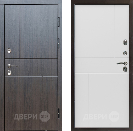Входная металлическая Дверь Престиж TERMO с терморазрывом Горизонт Венге Горизонт Бетон белый в Чехове