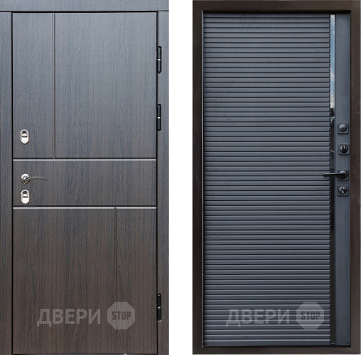 Входная металлическая Дверь Престиж TERMO с терморазрывом Горизонт Венге Porte Черный кварц в Чехове