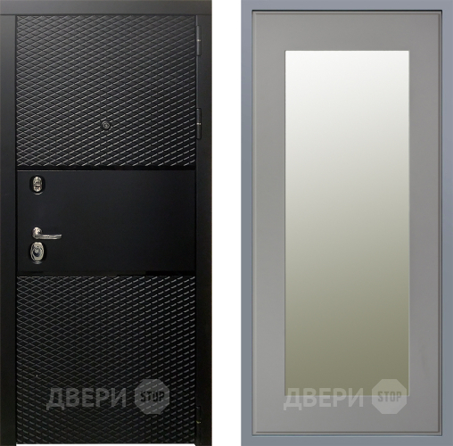 Дверь Заводские двери Тефлон Зеркало Модерн Грей софт в Чехове