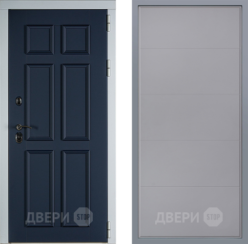 Дверь Заводские двери Стокгольм Тривия Грей софт в Чехове