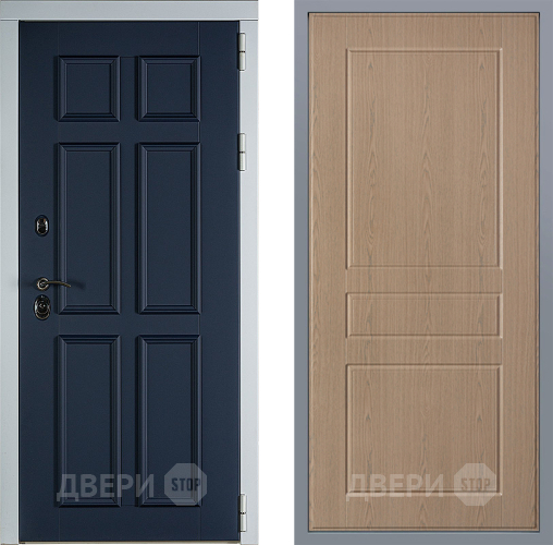Дверь Заводские двери Стокгольм К-2 Беленый дуб в Чехове