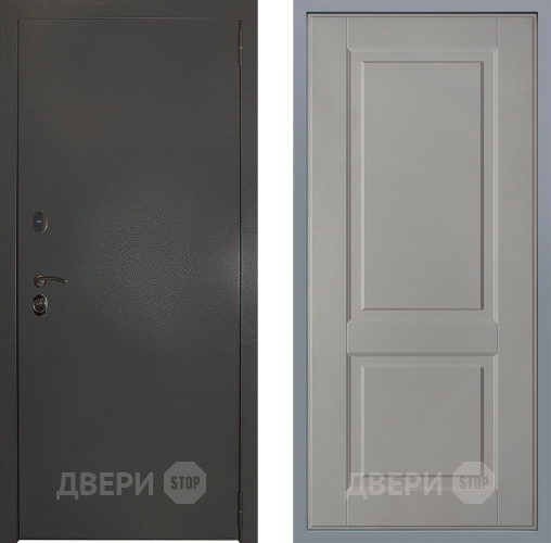 Дверь Заводские двери Эталон 3к антик серебро Доррен Грей софт в Чехове