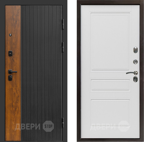 Входная металлическая Дверь Престиж Prestizh Классика Лиственница белая в Чехове