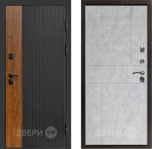 Входная металлическая Дверь Престиж Prestizh Горизонт Бетон светлый в Чехове