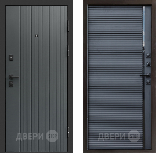 Входная металлическая Дверь Престиж Tvist Grey Porte Черный кварц в Чехове