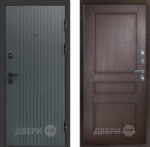 Входная металлическая Дверь Престиж Tvist Grey Классика Венге в Чехове