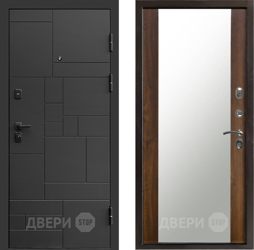 Дверь Престиж Kvadro Зеркало Дуб в Чехове