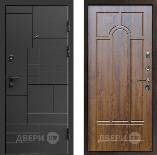 Входная металлическая Дверь Престиж Kvadro Арка Дуб в Чехове