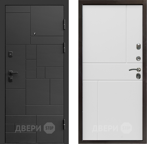 Дверь Престиж Kvadro Горизонт Бетон белый в Чехове
