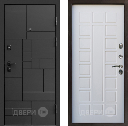 Входная металлическая Дверь Престиж Kvadro Престиж Белое дерево в Чехове
