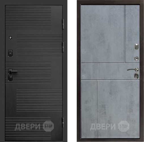 Входная металлическая Дверь Престиж Favorit Горизонт Бетон темный в Чехове