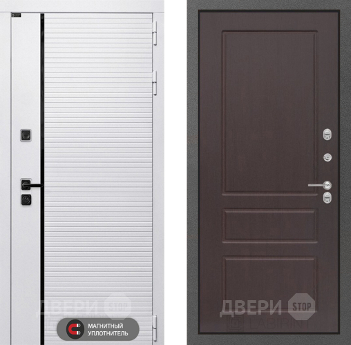 Входная металлическая Дверь Лабиринт (LABIRINT) Royal 03 Орех премиум в Чехове