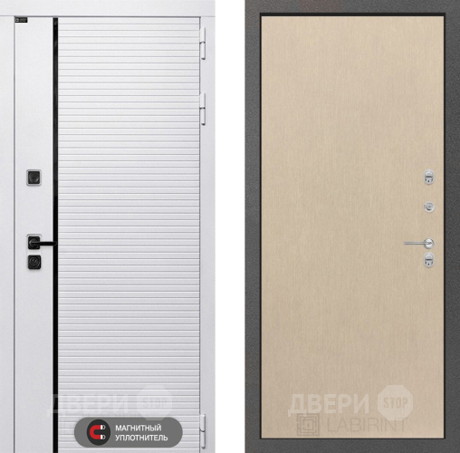 Входная металлическая Дверь Лабиринт (LABIRINT) Royal 05 Венге светлый в Чехове