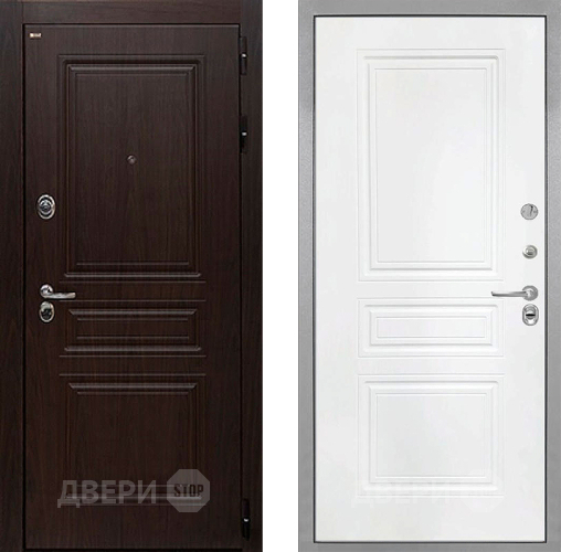 Дверь Интекрон (INTECRON) Брайтон Тиковое Дерево ФЛ-243 Белый матовый в Чехове