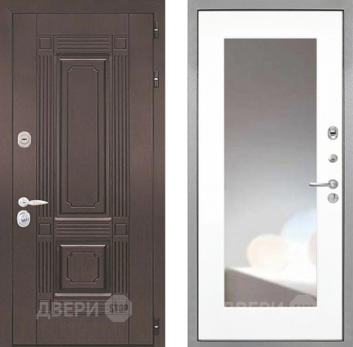 Дверь Интекрон (INTECRON) Италия ФЛЗ-120-М Зеркало Белый матовый в Чехове