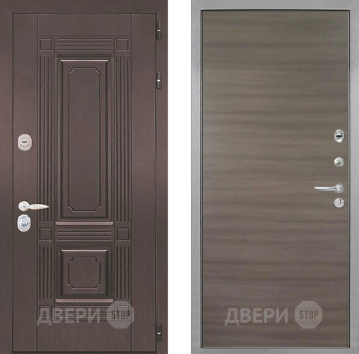 Входная металлическая Дверь Интекрон (INTECRON) Италия Гладкая Дуб тоскано поперечный в Чехове