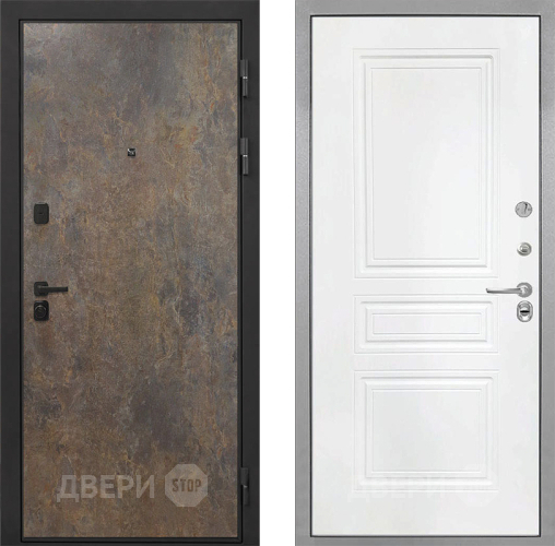 Дверь Интекрон (INTECRON) Профит Black Гранж ФЛ-243 Белый матовый в Чехове