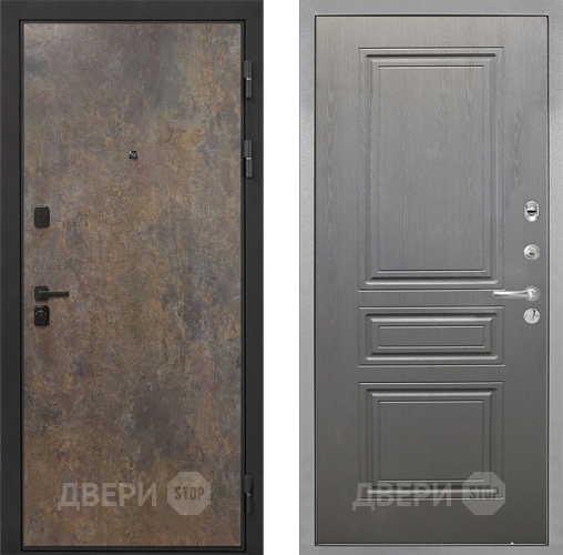 Дверь Интекрон (INTECRON) Профит Black Гранж ФЛ-243 Графит вуд дуб в Чехове
