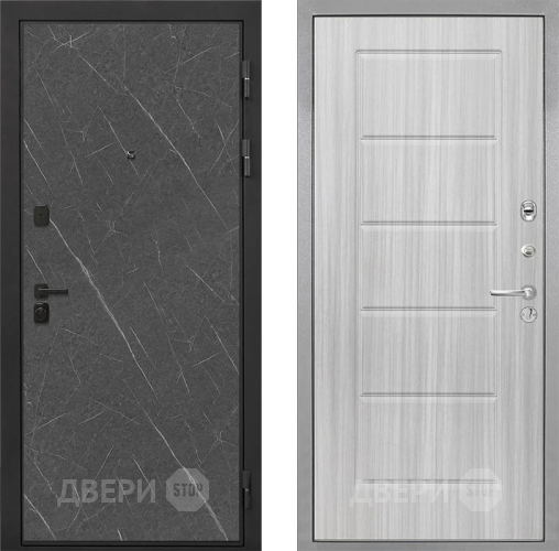 Дверь Интекрон (INTECRON) Профит Black Гранит Лава Оникс ФЛ-39 Сандал белый в Чехове