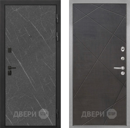Входная металлическая Дверь Интекрон (INTECRON) Профит Black Гранит Лава Оникс Лучи-М Венге распил кофе в Чехове