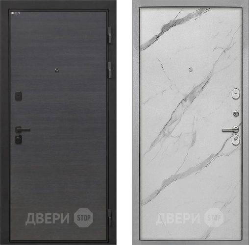Дверь Интекрон (INTECRON) Профит Black Эковенге Гладкая Мрамор натуральный арктик в Чехове