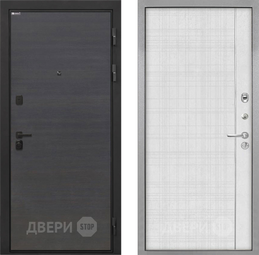 Входная металлическая Дверь Интекрон (INTECRON) Профит Black Эковенге В-07 с молдингом Лофт белый в Чехове