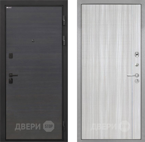 Входная металлическая Дверь Интекрон (INTECRON) Профит Black Эковенге В-07 с молдингом Сандал белый в Чехове