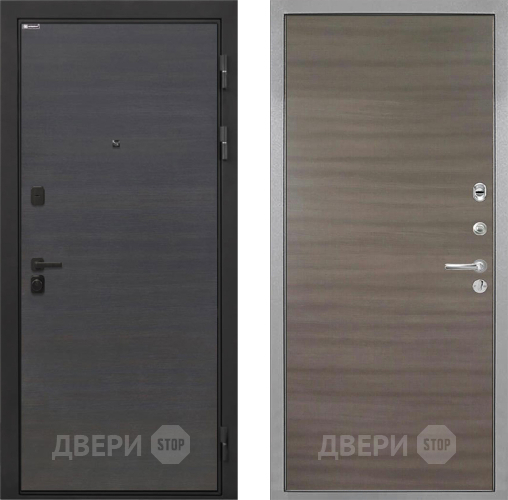 Входная металлическая Дверь Интекрон (INTECRON) Профит Black Эковенге Гладкая Дуб тоскано поперечный в Чехове