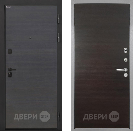 Дверь Интекрон (INTECRON) Профит Black Эковенге Гладкая Эковенге поперечный в Чехове