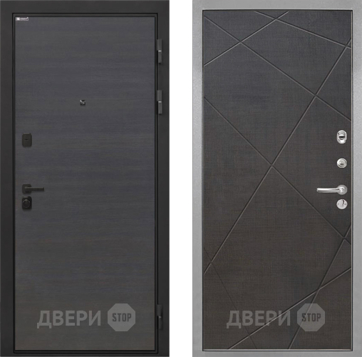 Входная металлическая Дверь Интекрон (INTECRON) Профит Black Эковенге Лучи-М Венге распил кофе в Чехове