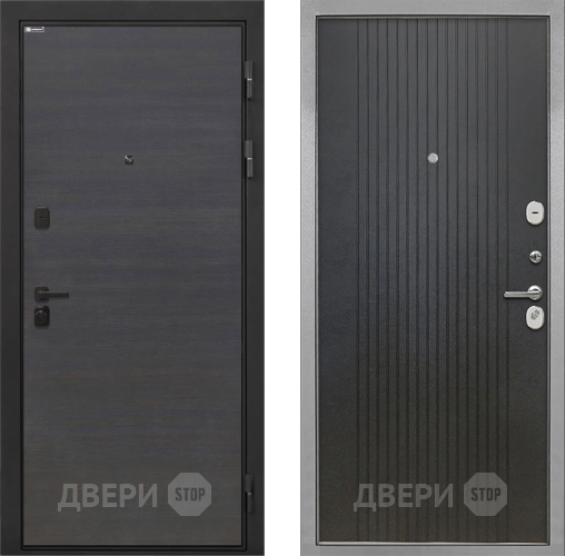 Входная металлическая Дверь Интекрон (INTECRON) Профит Black Эковенге ФЛ-295 Лофт черный в Чехове