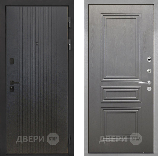 Входная металлическая Дверь Интекрон (INTECRON) Профит Black ФЛ-295 ФЛ-243 Графит вуд дуб в Чехове