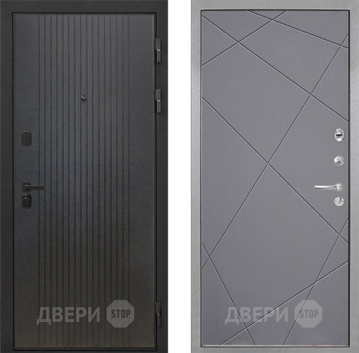 Дверь Интекрон (INTECRON) Профит Black ФЛ-295 Лучи-М Графит софт в Чехове
