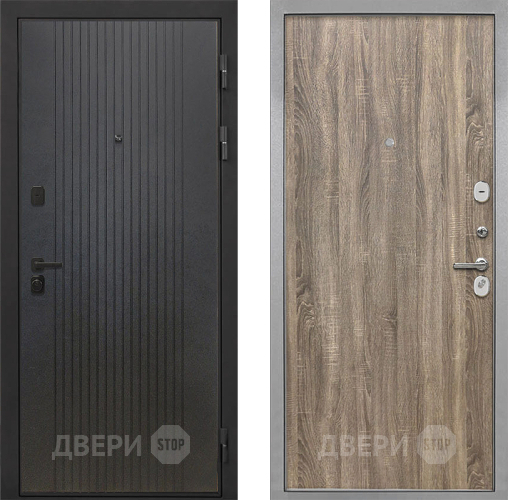 Дверь Интекрон (INTECRON) Профит Black ФЛ-295 Гладкая Дуб турин в Чехове
