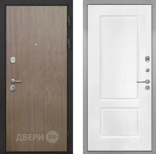 Дверь Интекрон (INTECRON) Гектор Венге Коричневый КВ-2 Белый матовый в Чехове