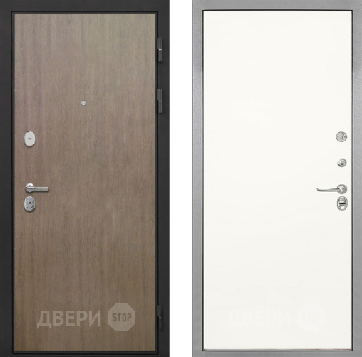 Входная металлическая Дверь Интекрон (INTECRON) Гектор Венге Коричневый Гладкая Слоновая кость в Чехове