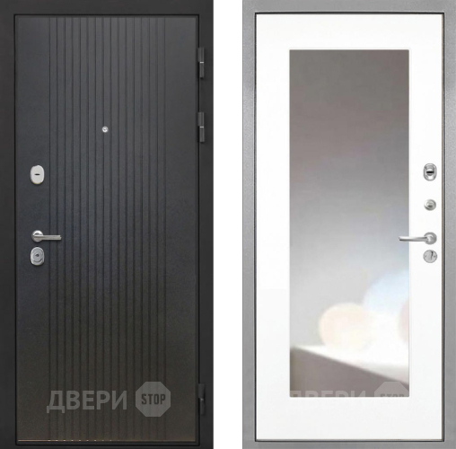 Дверь Интекрон (INTECRON) Гектор ФЛ-295 ФЛЗ-120-М Зеркало Белый матовый в Чехове